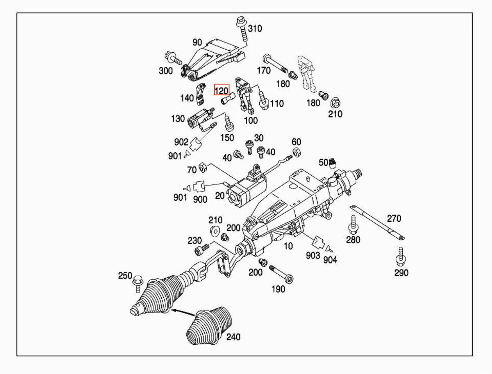 Mercedes W203 / W209 / W211 / W219 / R230 / R171 Coupling Socket A2034620678