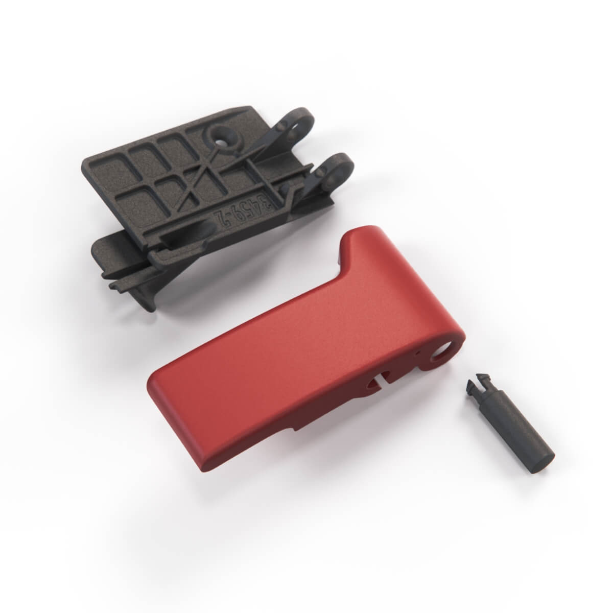 Mercedes W213 Interior Bonnet Release Pull Handle schwarz And Red A2138800402