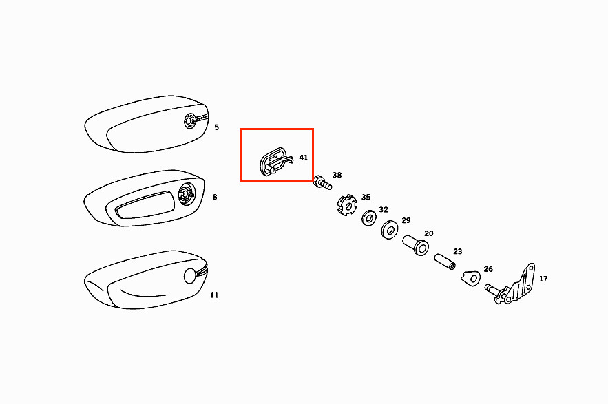 Mercedes R107 R107 Folding armrest bolt Abdeckung panel schwarz (mercedes SL and W107 1079730511)