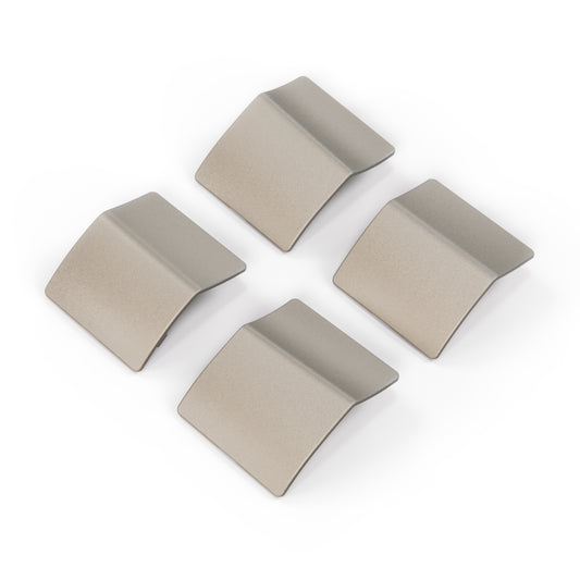 Mercedes R129 AMG Facelift Jacking Point Abdeckung Set Of 4 Pieces A1296980730 / A1296980530 - Rauchsilber Metallized Mat (Smoky Silver Metallic Mat)