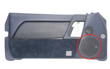 Mercedes R129 R129 Front Door Speaker Large Abdeckung , NEW (Mercedes Benz SL320 500 600)