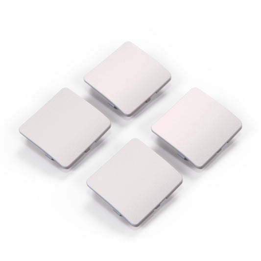 Mercedes R129 R129 Jacking Point Abdeckung Set Of 4 Pieces A1296982730 & A1296982630R & A1296982530L - Brillantsilber Metallized (Brilliant Silver Metallic)