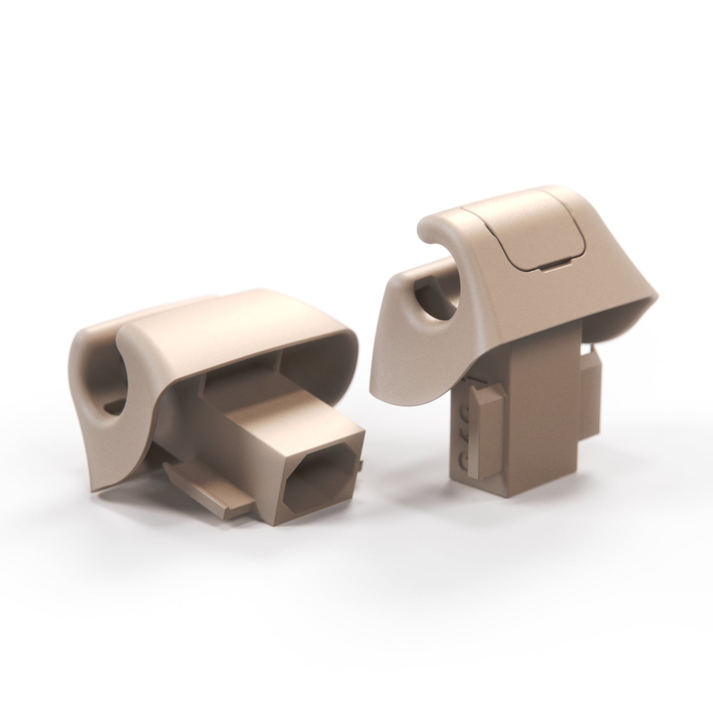 Mercedes R129 R129 Sun Visor Mount Clip Set of 2 (Mercedes 1298100225)