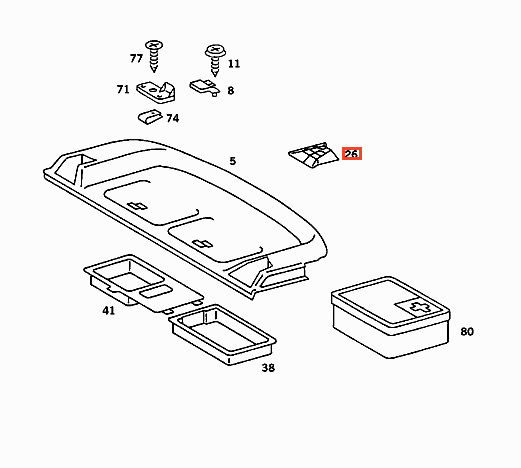 Mercedes W126 Lautsprecherabdeckung hinten Set Of 2 A1268201812