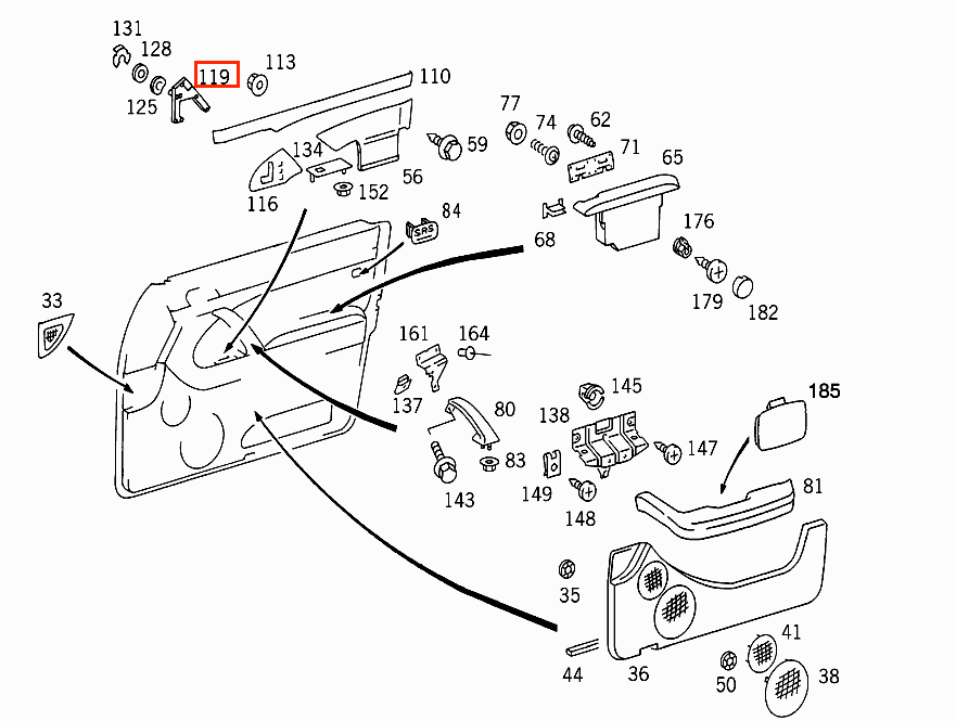 Mercedes W140 W140 Repair Kit Power Plate Seat Adjustment Switch Clip links/rechts A1407201911 / A1407202011